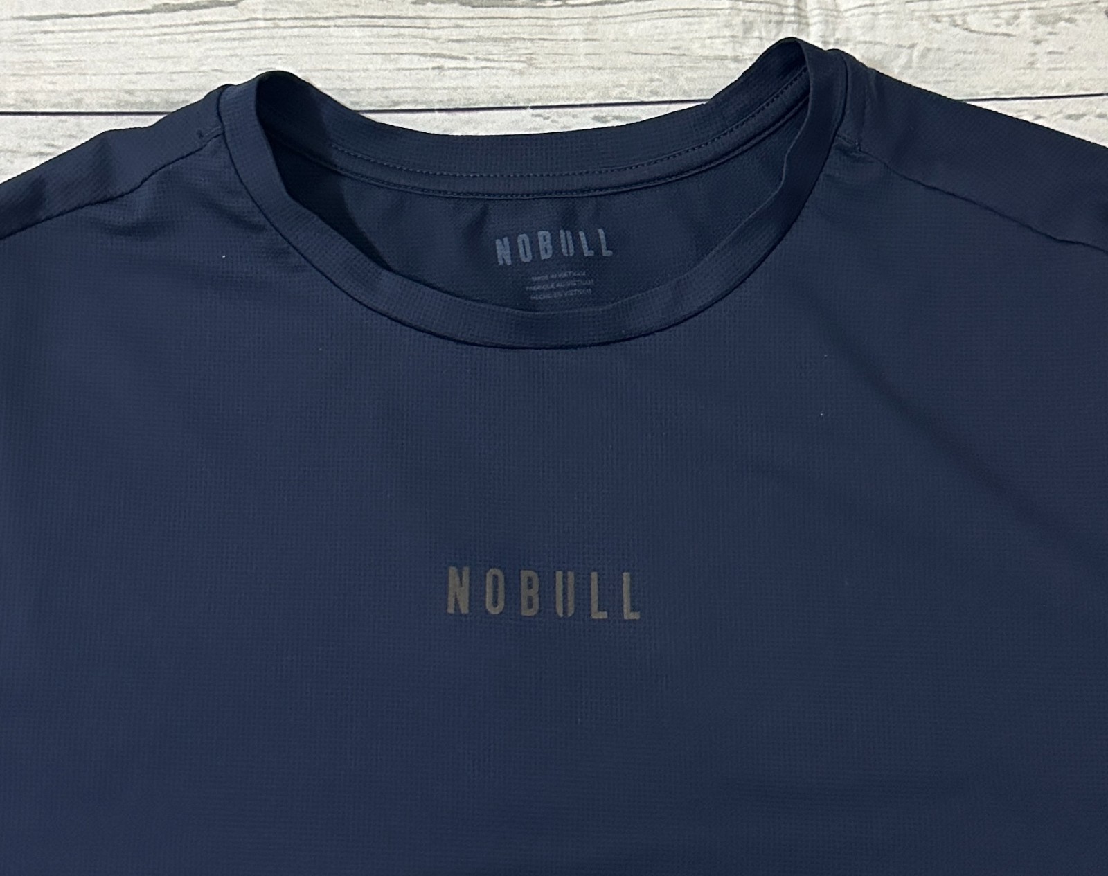 NOBULL T-Shirt Mens Performance Training Athletic Gym Workout Size L Navy Blue gallery