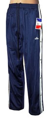 Rehab pants, sports, joggers with side button placket in black, blue Qkb1