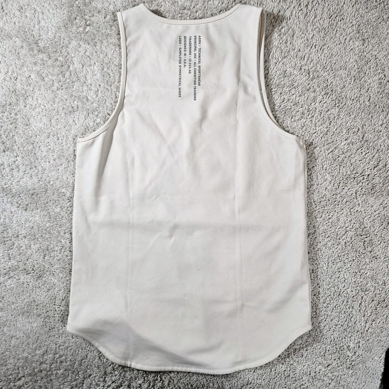 ASRV Aerosilver Tank Top Shirt Mens Large White Lightweight Training DSG-0830 gallery