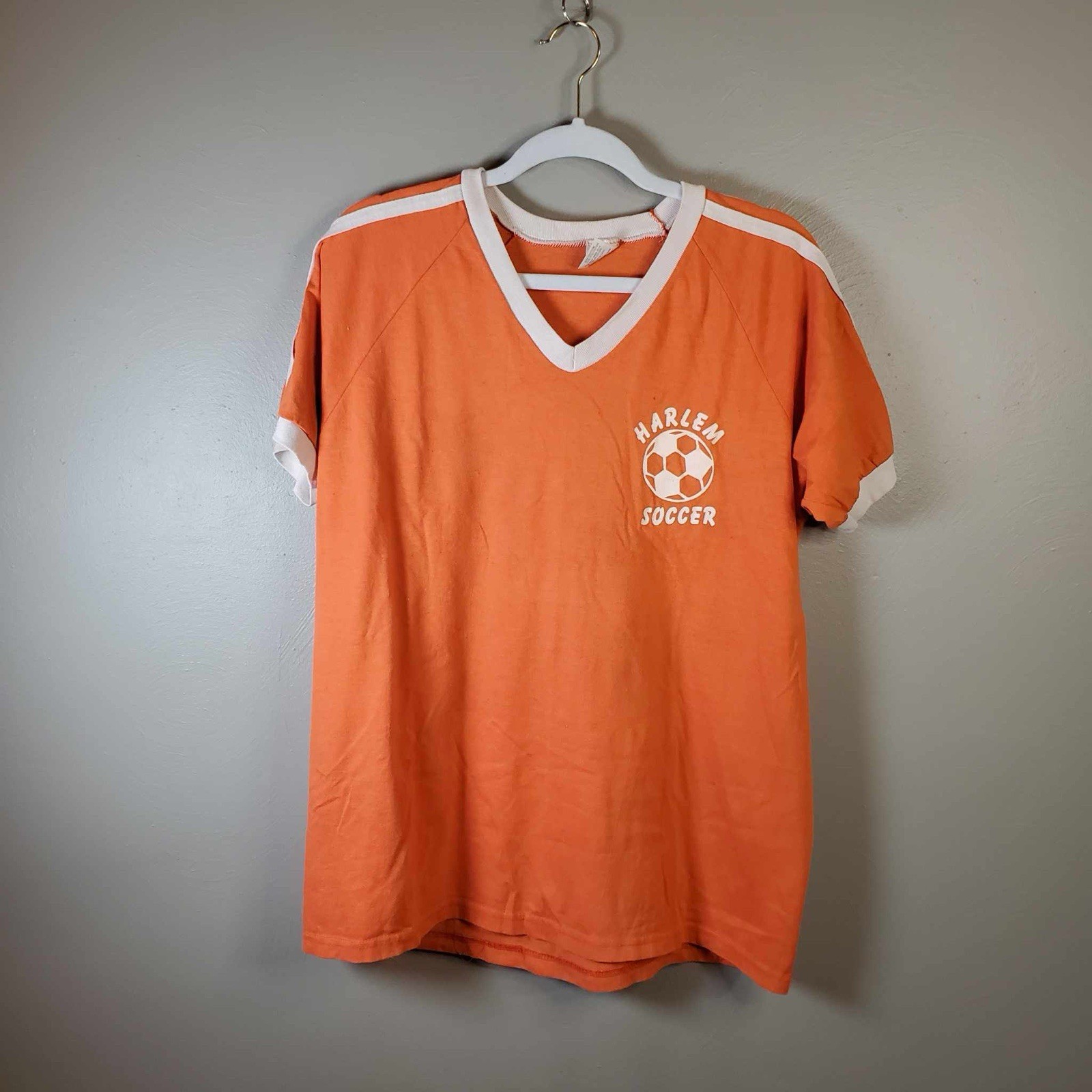 Vintage Harlem Soccer Jersey Orange L / XL gallery