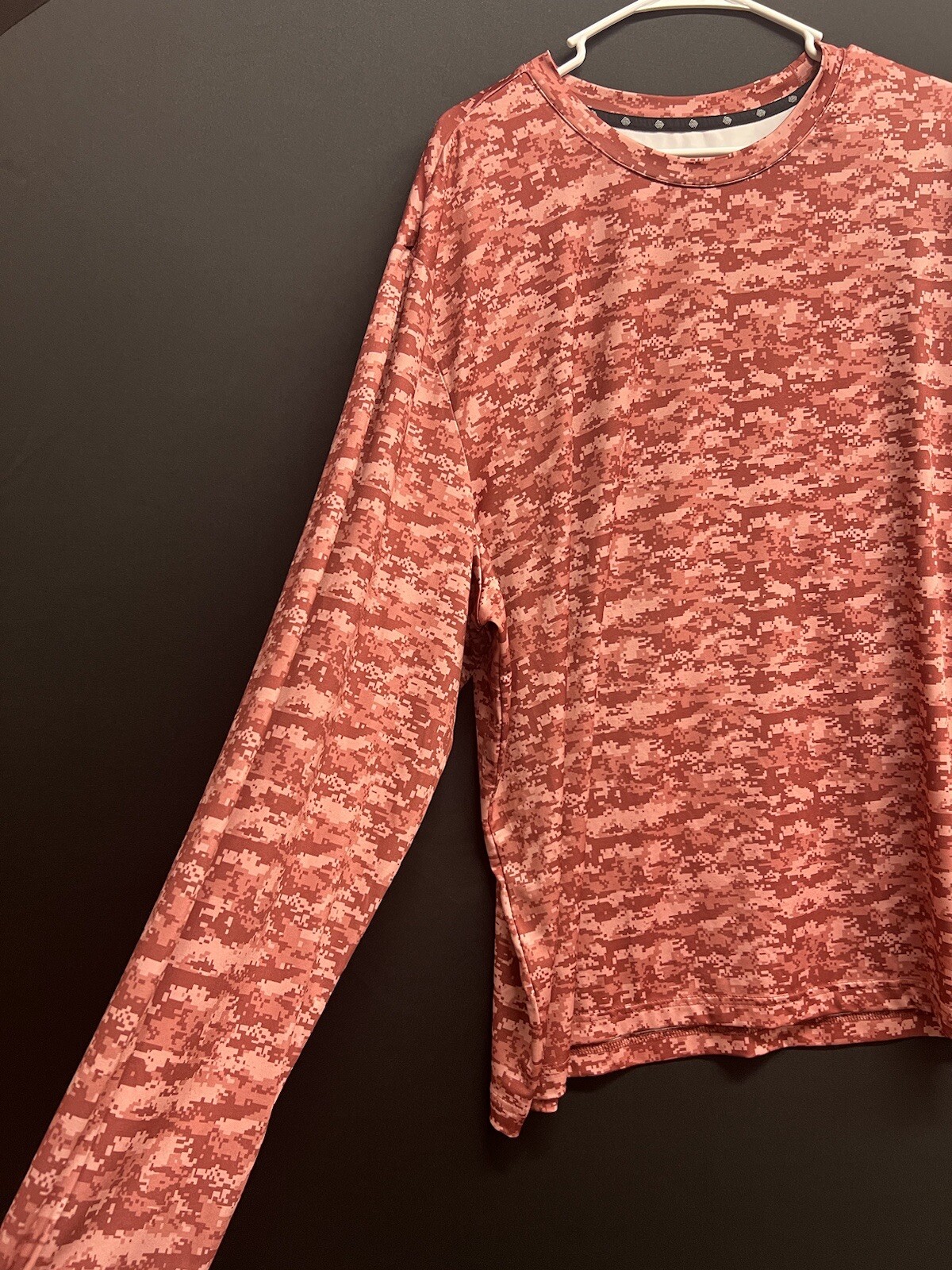 Zelos Men's 2XL Mauve multi Long Sleeved Athletic Fabric Shirt stretch NWOT gallery