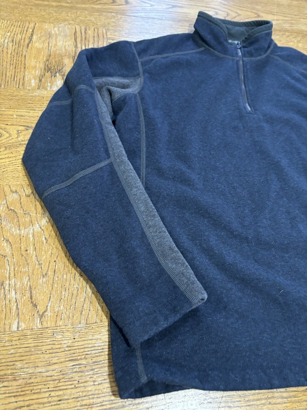Kuhl 1/4 Zip Mock Neck Hiking Pullover Blue Gray Men’s Size XL gallery