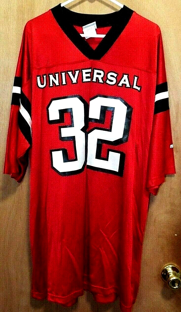 Universal Studios Hollywood Official Merchandise Mens Red #32 Jersey Sz XL RARE gallery