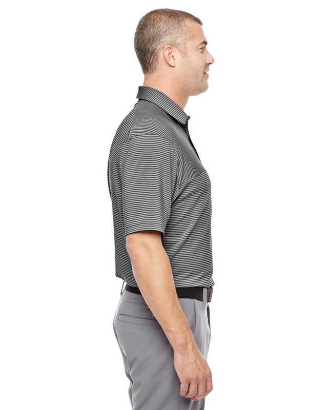 Mens Under Armour Playoff Stripe Golf Polo Shirt 1283706 100 2XL White/Gray gallery