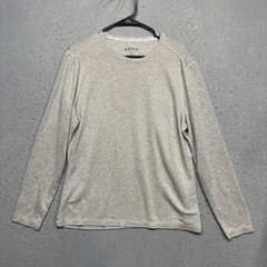 Orvis Men’s Shirt Long Sleeve Pullover Top Medium Tan Striped Comfortable