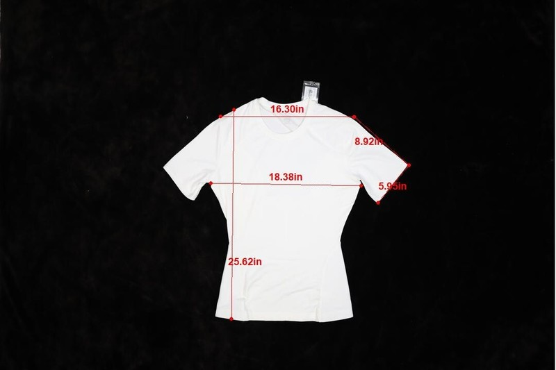 Tommie Copper Lower Back Support Compression Shirt White Lumbar Mens M gallery