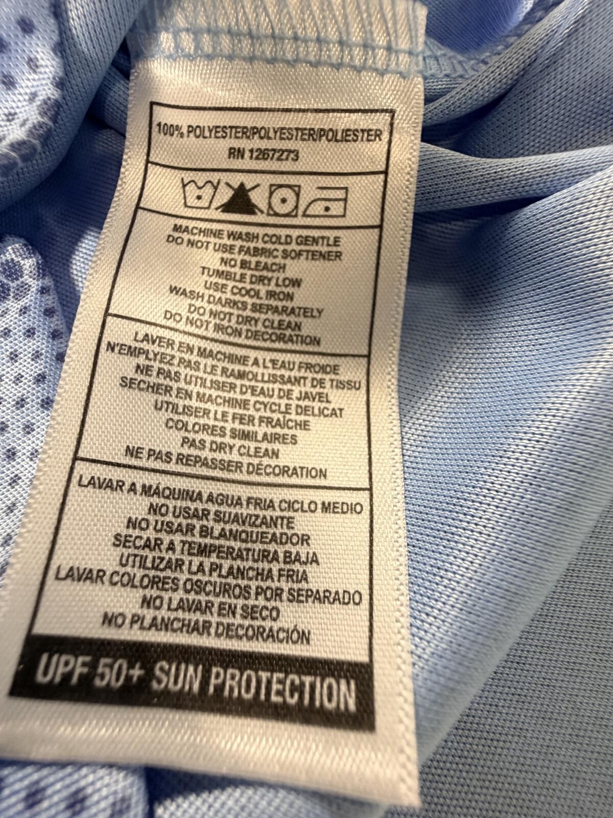Long Sleeve UPF 50+ Sun Protection Shirt - Blue Camouflage gallery