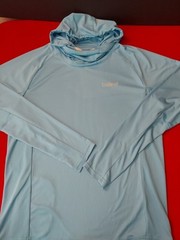 Baleaf Hooded Long Sleeve Shirt Men’s Large Blue Sun Protection