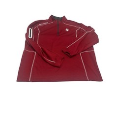 Columbia Golf Mens 1/4 Zip Pullover Long Sleeve Burgundy LW Fleece LG(807)