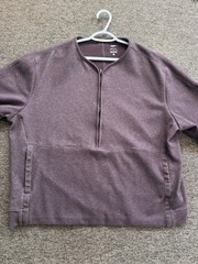 Mens Nike Yoga Dri-Fit 1/2 Zip Training Maroon Size XXL