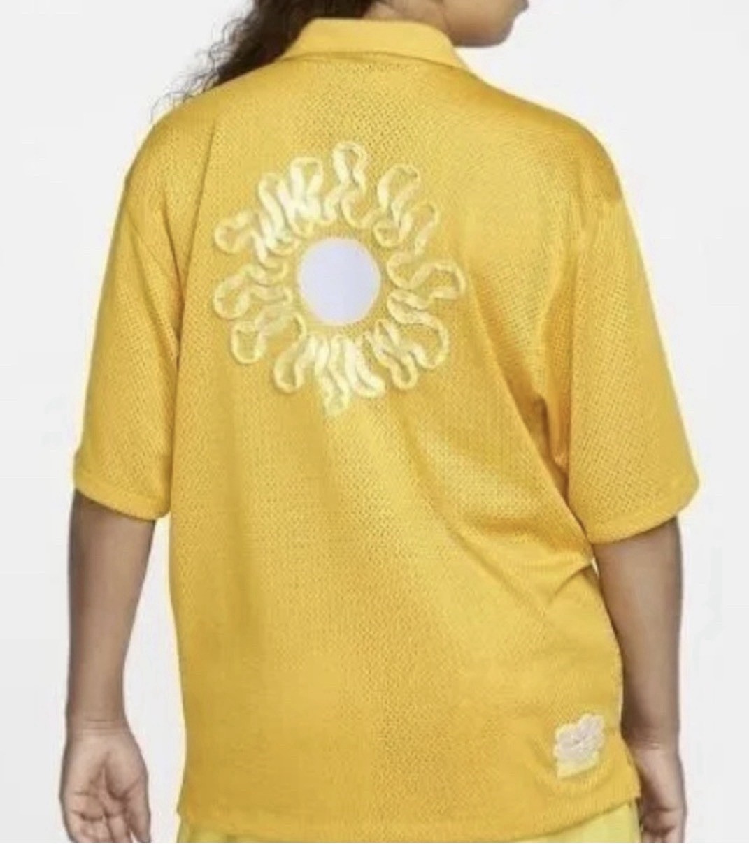 NWT Nike Project Uphoria Button Up Mesh Short Sleeve Shirt Yellow Men’s Medium gallery