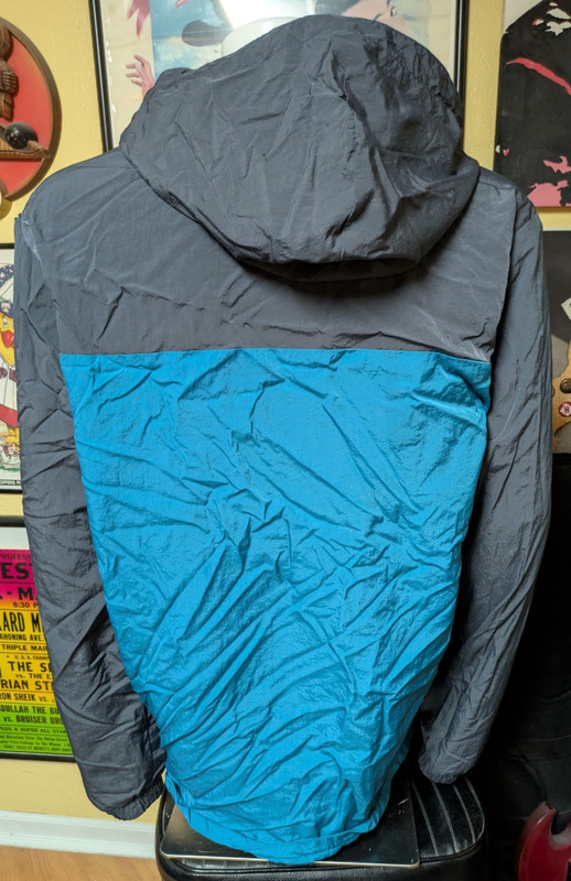 Diadora Shoes Logo Full Zip Hooded Windbreaker Jacket XL Italian Sportswear 90s gallery