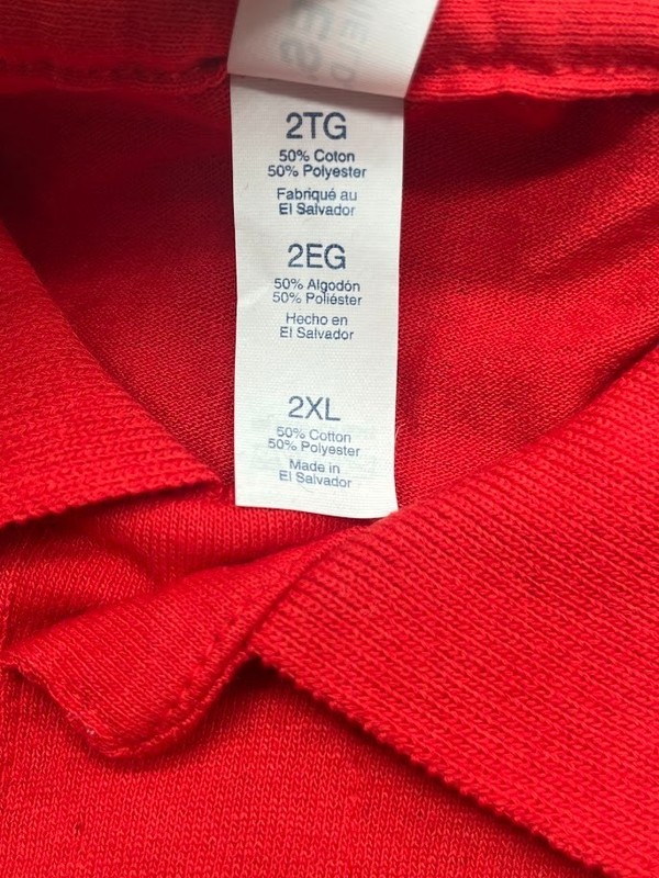 Jerzees Mens Spotshield Long Sleeve Jersey Polo Shirt 437ML True Red Size 2XL gallery