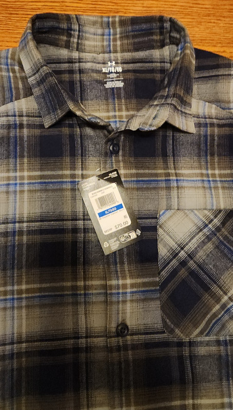 Under Armour Expanse Flannel Shirt 1386999-410 Navy Tech Blue New Men's Size XL gallery