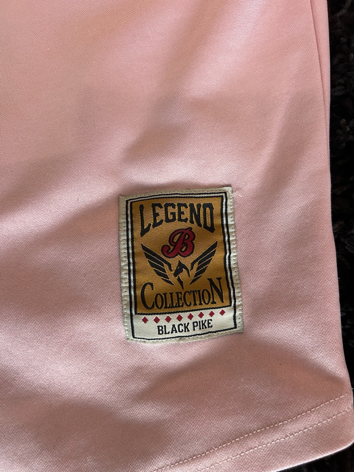 Black Pike Legend Collection Pink Teddy Bear Graphic Button-Up Jersey V-Neck S gallery