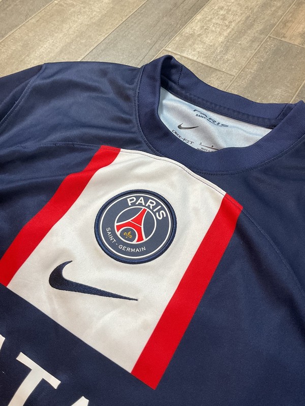 Nike PSG Messi Paris Saint Germain #30 Soccer Jersey Blue Qatar Futbol Men Small gallery