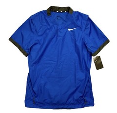 Nike Men’s Baseball Windshirt Size S Short Sleeves Royal Blue Cage Shirt NWT $60