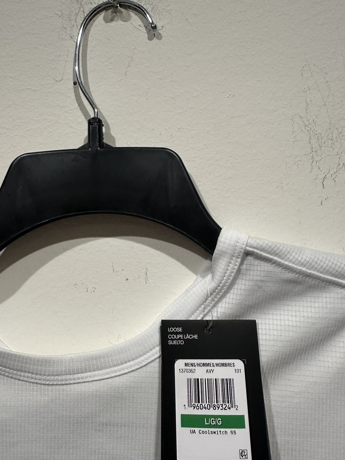 Men's Under Armour Cool Switch Short Sleeve T-Shirt White Loose Size Size L NWT gallery