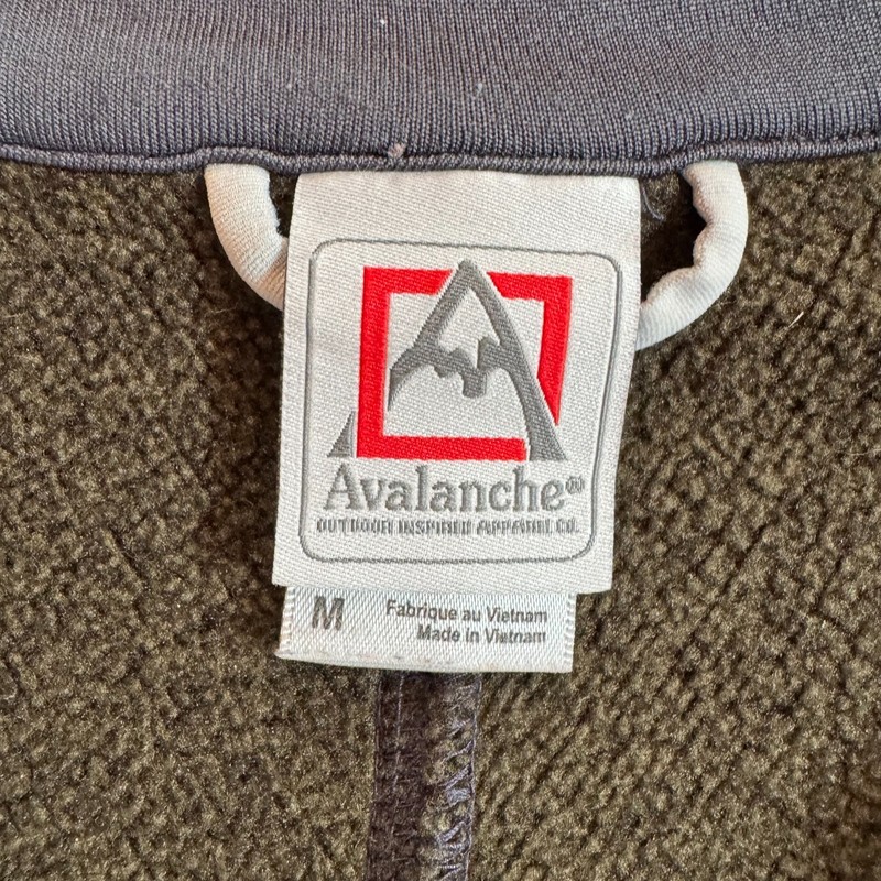 Avalanche Fleece Pullover Sweatshirt 1/4 Zip Performance Green Mens Size Medium gallery