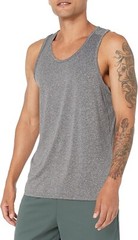 Amazon Essentials Tech Stretch Tank Top in Heather Gray Size M