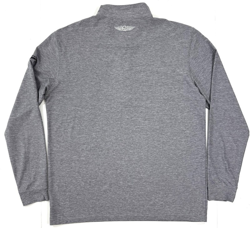 Straight Down Mens 1/4 Zip Pullover Dallas Athletic Club Size Large Golf Gray gallery