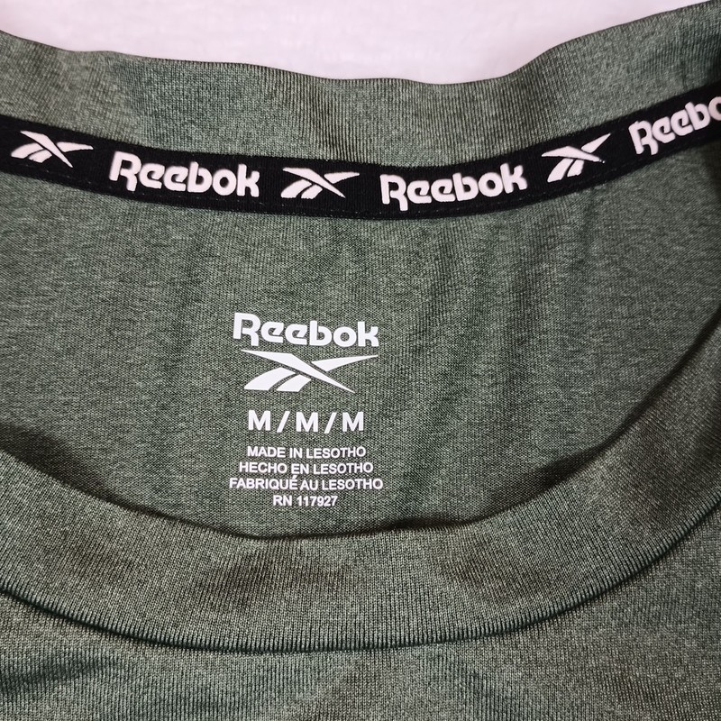 Reebok Shirt Short Sleeve Crew Neck Activewear Fitness Men's M Lot Of 2 Assorted gallery