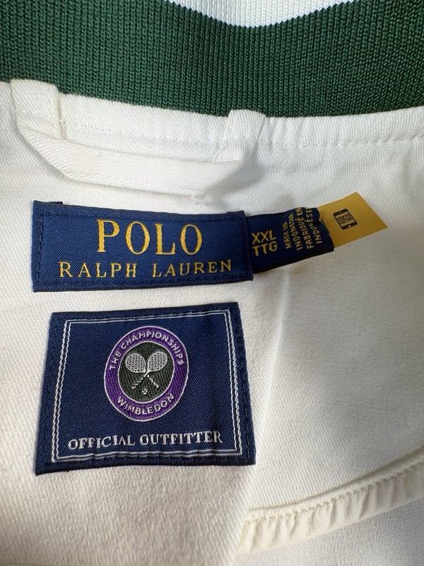 Men’s 2022 Ralph Lauren Wimbledon Bomber Jacket White Size 2XL gallery