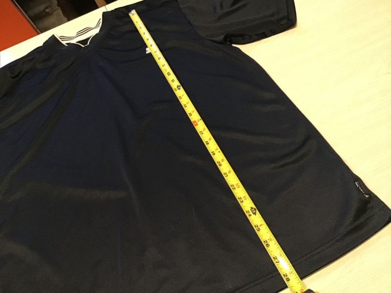 Starter Mens Large Navy/Black Mesh V-Neck Athletic Jersey Short Sleeve RN 70892 gallery