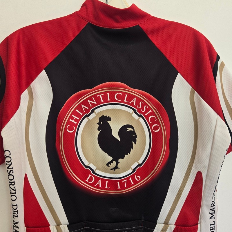 SMS Santini Chianti Classico Men Cycling Jersey Italy Rooster Red Pockets Small gallery