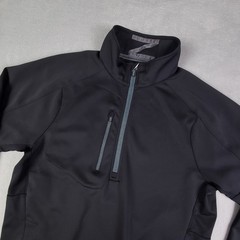 Zero Restriction Z500 1/4 Zip Golf Pullover Men M Black Performance Tour Series