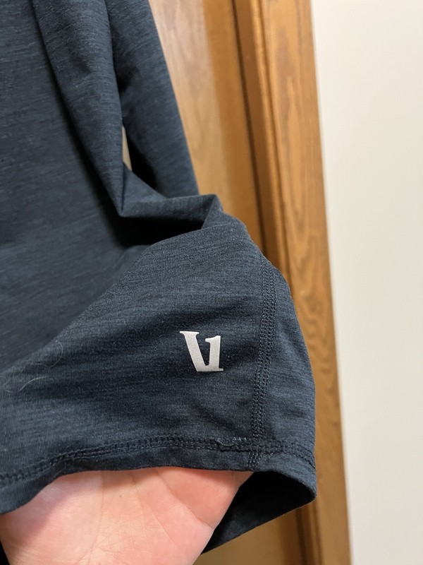 Vuori Ease Performance 1/4 Zip 2.0 Pullover Mens Medium Heathered Blue gallery