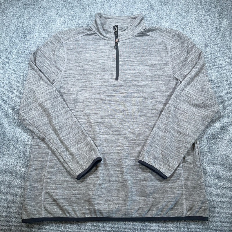 Avalanche 1/4 Zip Pullover Mens L Grey Sweatshirt Outdoor Hiking Stretch gallery