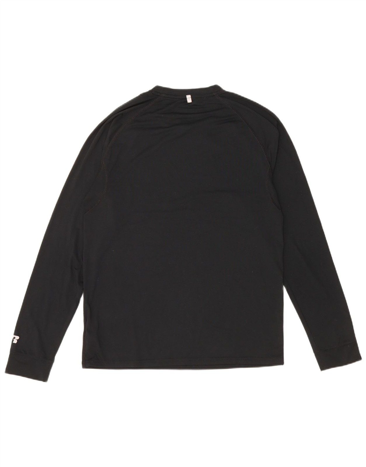 RUSSELL ATHLETIC Mens Dri-Power Top Long Sleeve UK 34/36 Small Black BE29 gallery
