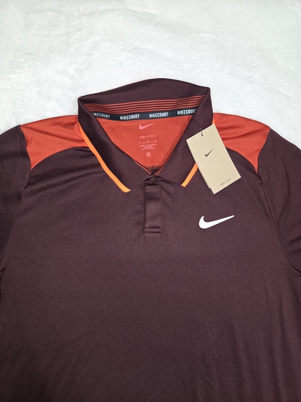 Nike Court Advantage Dri-fit Tennis Polo Shirt Men Large gallery
