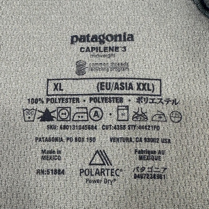 Patagonia Capilene 3 Midweight Crew Shirt Men XL Green Baselayer Long Sleeve gallery