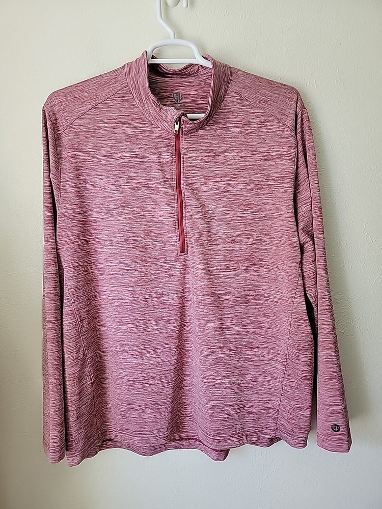 Graham Luxe Porter Golf Pullover Mens 2XL XXL Burgundy Stretch Golfer Shirt