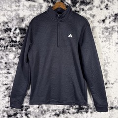 Adidas Adi Pattern Pullover Mens Size Small Black Performance Gym Training Casua