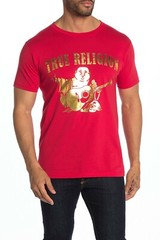 True Religion BUDDHA CREW NECK GRAPHIC T-Shirt Classic Tee jean Top~Men sz L~nwt