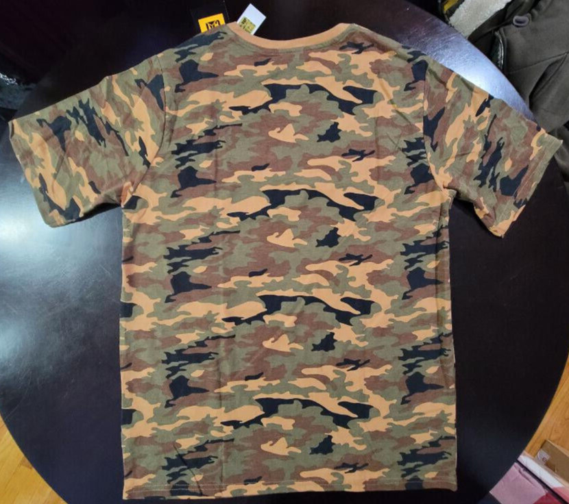 CAT MEN'S Short Sleeve PERFORMANCE Camo Cotton TEE SHIRT Size XL gallery
