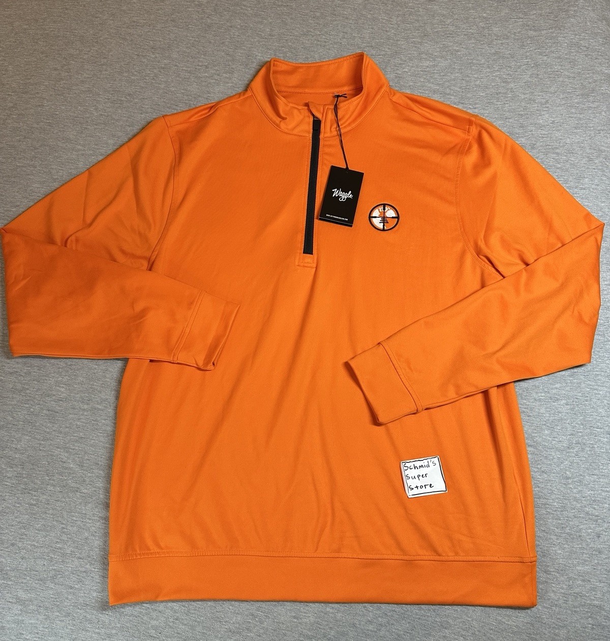 Waggle Blaze QZip Pullover Men’s 2XL Orange Quarter Zip Golf Lightweight Stretch gallery