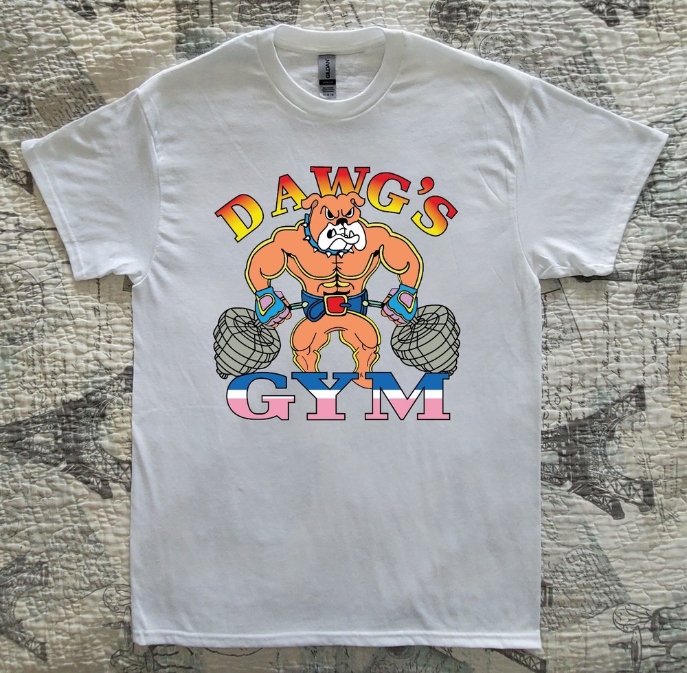 Dawg's Gym Workout Bodybuilding Muscle Dog Logo T-shirt New Size S M L XL