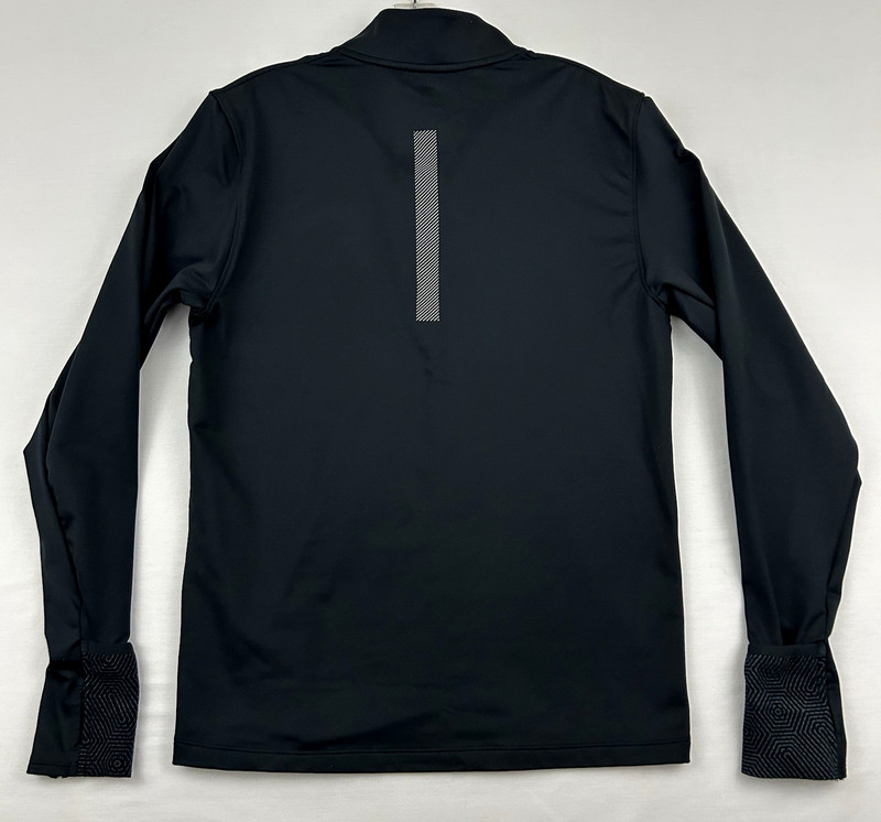 Under Armour Run 1/4 Zip Mens Fitted Pullover Thumb Holes Sleeves Size S Black gallery