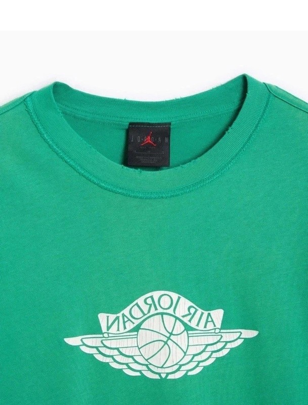 Nike Air Jordan Rare Air "Stadium Green" Distressed Shirt IB3130-324 Men's Sz L gallery