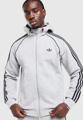 adidas Originals SST Spacer Full Zip Hoodie Mens M L XL Grey Bungee KH4194