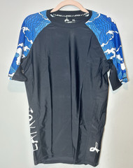 Short-Sleeve Men’s UPF 50+ Rash Guard Compression Baselayer Sz XL Sun Protectio