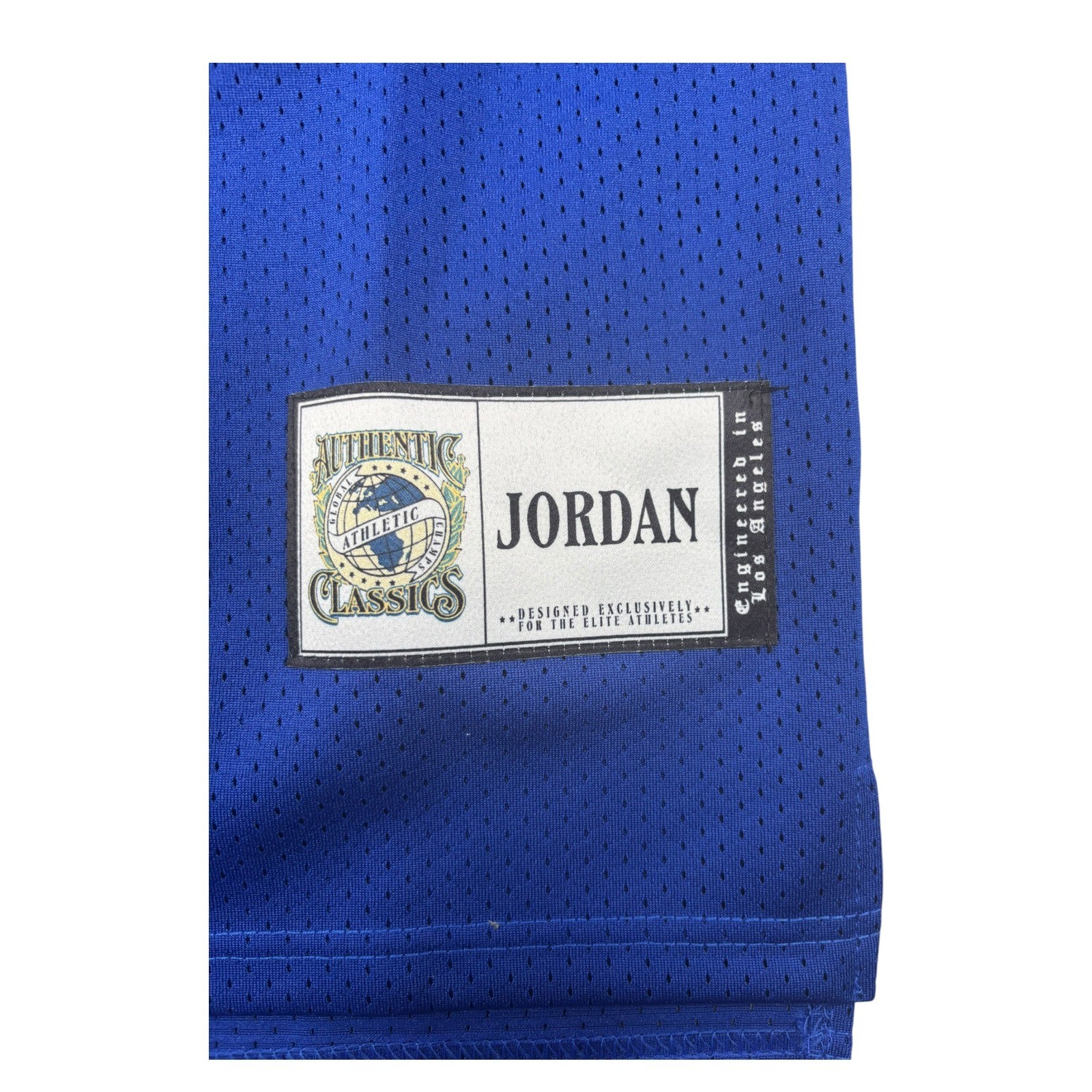 Authentic Classics Michael Jordan Laney High School Bucs Jersey Blue Yellow MED gallery