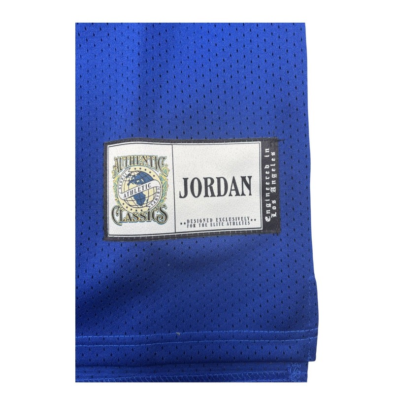 Authentic Classics Michael Jordan Laney High School Bucs Jersey Blue Yellow MED gallery