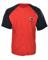 Vintage Nautica Jeans Co. 90’s Designer Athletic Logo Spellout Baseball Jersey L