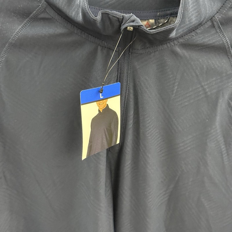 Gerry Men’s Navy Active Quarter Zip Top 1856546 Size L NWT gallery