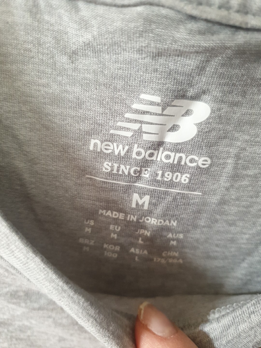 NWT New Balance Performance T Shirt Soft Lightweight Gray Men's Medium gallery